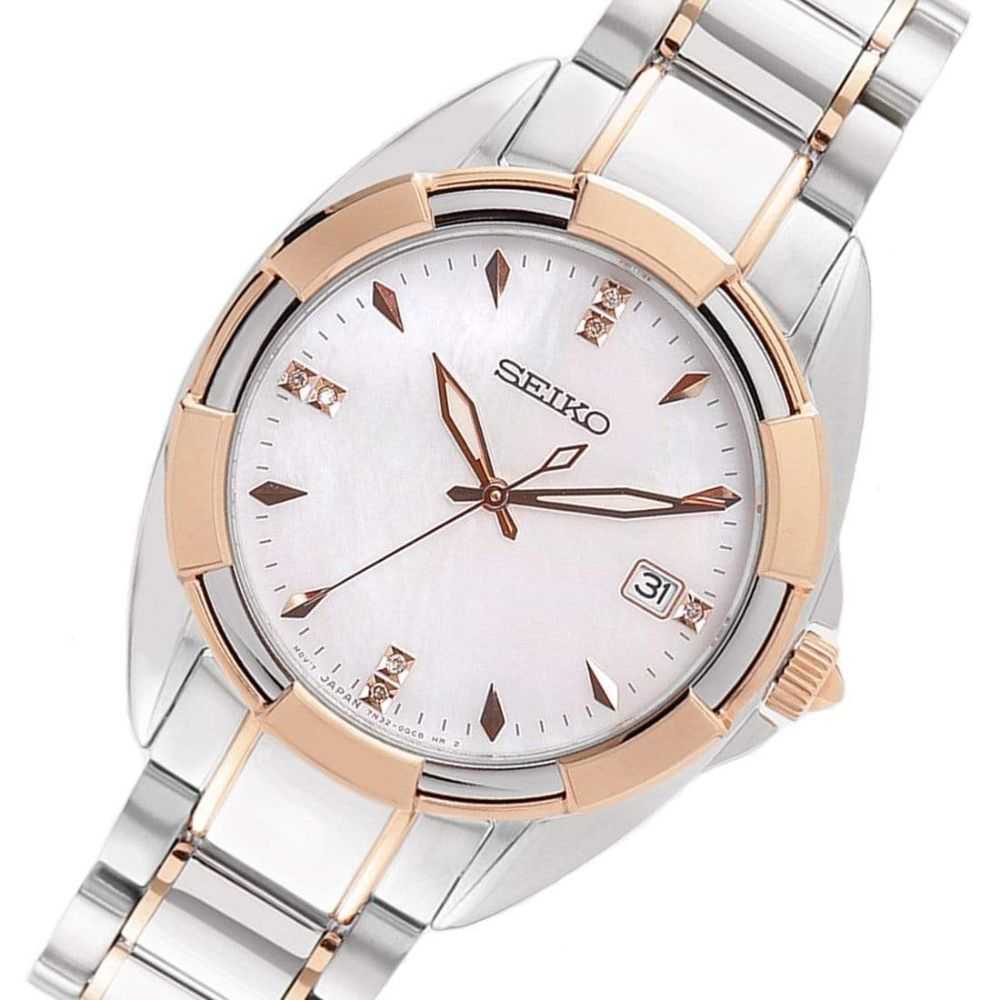 SEIKO GENERAL DAME SKK888P1 STAINLESS STEEL WOMEN'S TWO TONE WATCH - H2 Hub Watches