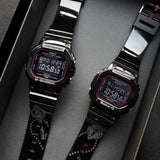 CASIO G-SHOCK BABY-G DIGITAL QUARTZ BLACK RESIN SLV-18B-1DR COUPLE'S WATCH - H2 Hub Watches