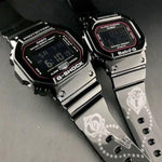 CASIO G-SHOCK BABY-G DIGITAL QUARTZ BLACK RESIN SLV-18B-1DR COUPLE'S WATCH - H2 Hub Watches