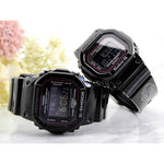 CASIO G-SHOCK BABY-G DIGITAL QUARTZ BLACK RESIN SLV-18B-1DR COUPLE'S WATCH - H2 Hub Watches