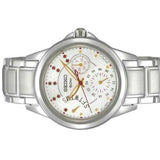 SEIKO CRITERIA SNT885P1 CHRONOGRAPH STAINLESS STEEL WOMEN'S SILVER WATCH - H2 Hub Watches