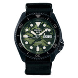 SEIKO 5 GREEN DIAL WITH BLACK NYLON STRAP MEN WATCH SRPJ37K1