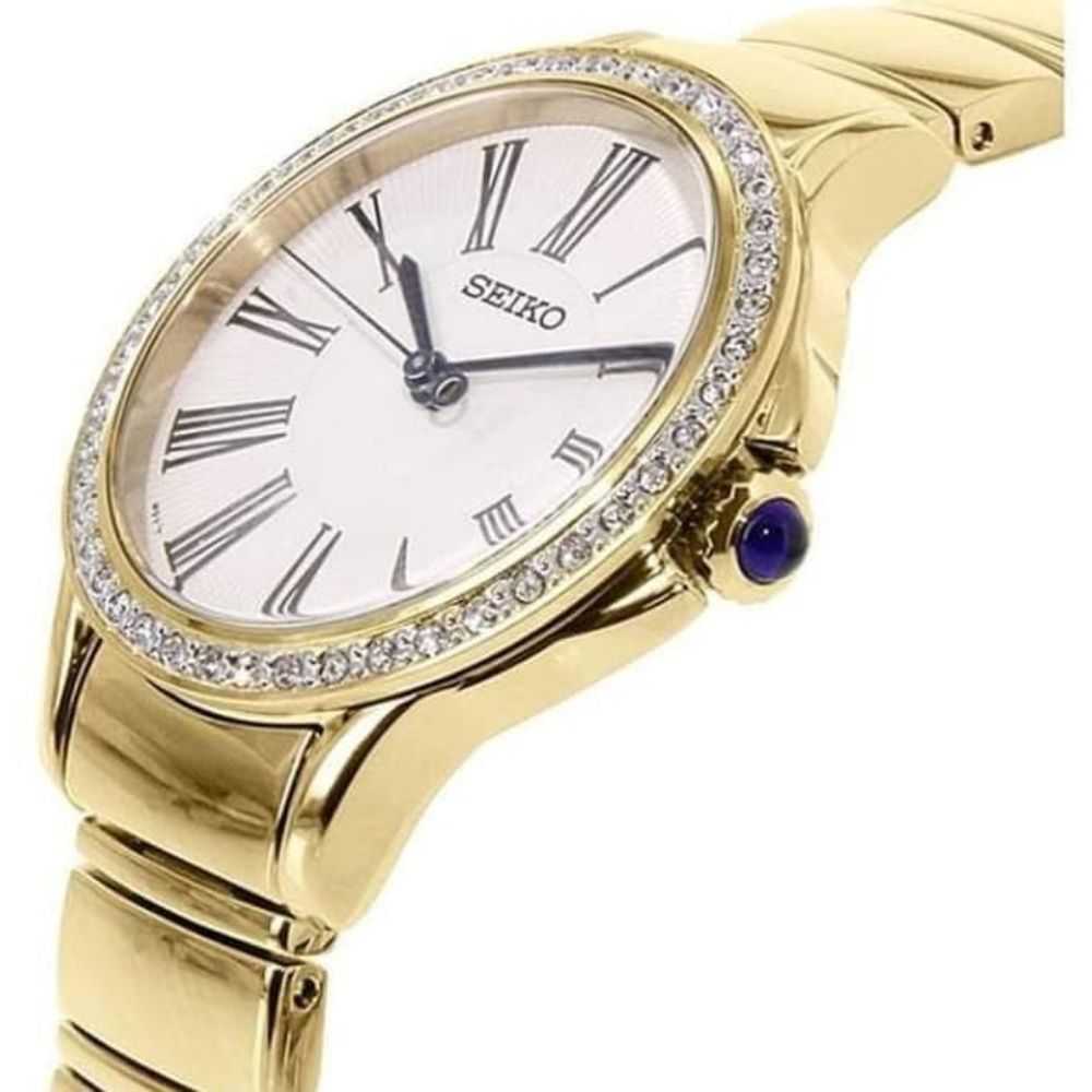 SEIKO GENERAL SRZ442P1 ANALOG STAINLESS STEEL WOMEN'S GOLD WATCH - H2 Hub Watches