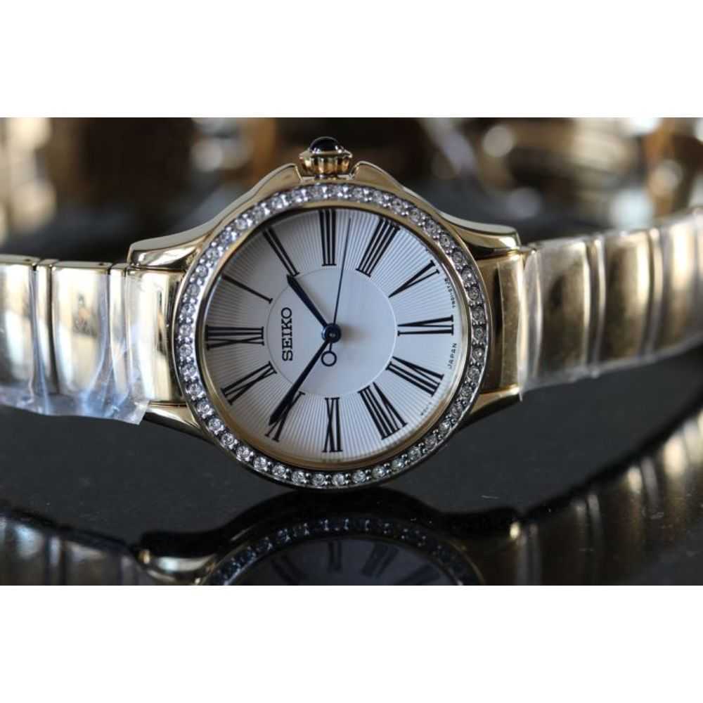 SEIKO GENERAL SRZ442P1 ANALOG STAINLESS STEEL WOMEN'S GOLD WATCH - H2 Hub Watches