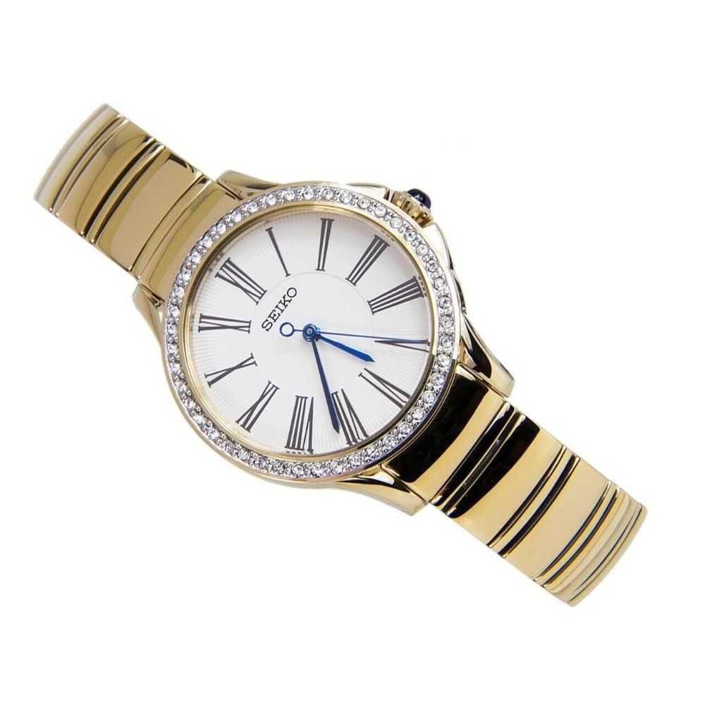 SEIKO GENERAL SRZ442P1 ANALOG STAINLESS STEEL WOMEN'S GOLD WATCH - H2 Hub Watches