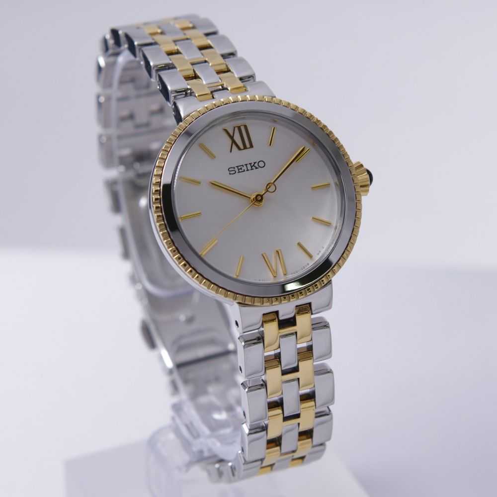 SEIKO GENERAL SRZ508P1 ANALOG STAINLESS STEEL WOMEN'S TWO TONE WATCH - H2 Hub Watches