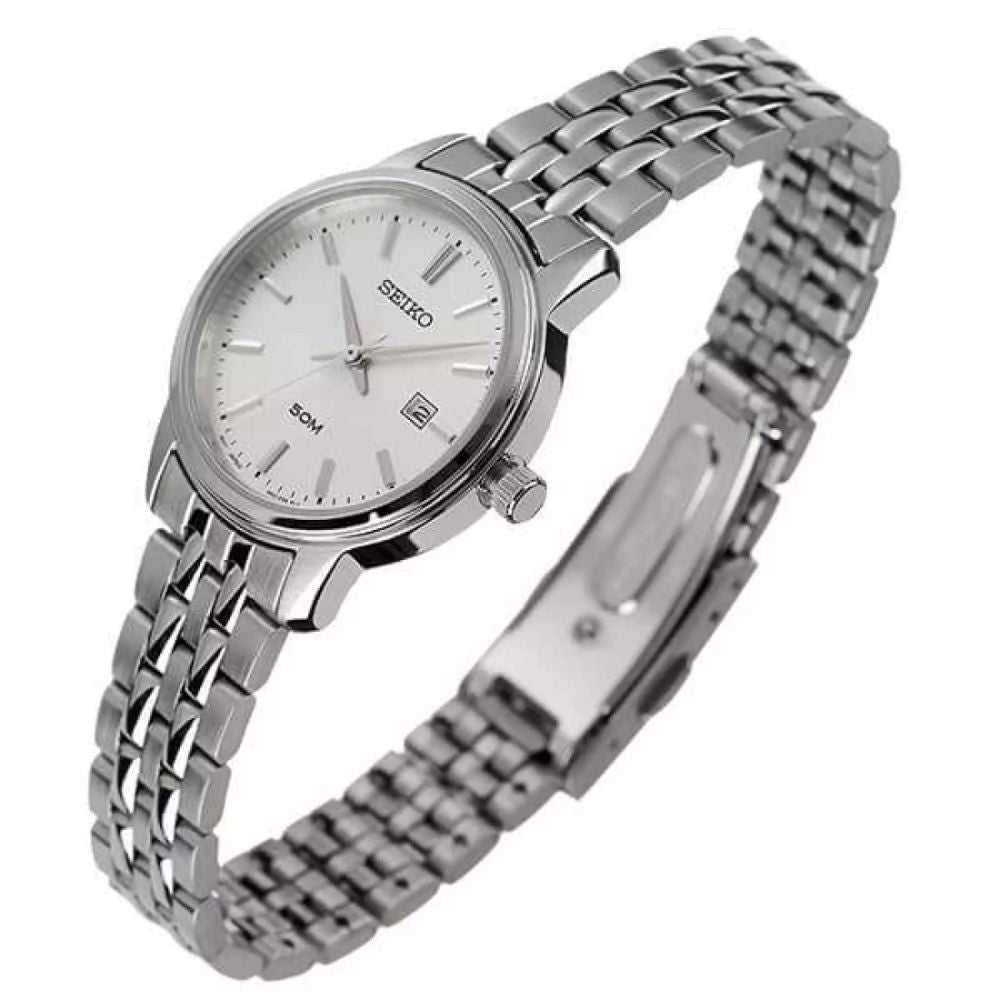 SEIKO GENERAL NEO CLASSIC SUR667P1 STAINLESS STEEL SILVER WOMEN'S WATCH - H2 Hub Watches