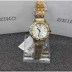 SEIKO GENERAL SWAROVSKI CRYSTAL SXDG76P1 STAINLESS STEEL WOMEN'S GOLD WATCH - H2 Hub Watches
