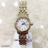 SEIKO GENERAL SXGP64P1 QUARTZ STAINLESS STEEL WOMEN'S GOLD WATCH - H2 Hub Watches