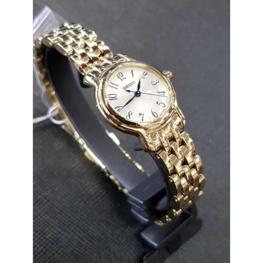 SEIKO GENERAL SXGP64P1 QUARTZ STAINLESS STEEL WOMEN'S GOLD WATCH - H2 Hub Watches