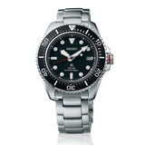 SEIKO PROSPEX SNE589P1 COMPACT SOLAR SAPPHIRE BLACK DIAL DIVER'S MEN'S WATCH