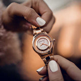 ARIES GOLD ENCHANT VERONA ROSE GOLD STAINLESS STEEL L 5021 RG-MB WOMEN'S WATCH - H2 Hub Watches