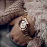 ARIES GOLD ENCHANT VERONA ROSE GOLD STAINLESS STEEL L 5021 RG-MB WOMEN'S WATCH - H2 Hub Watches