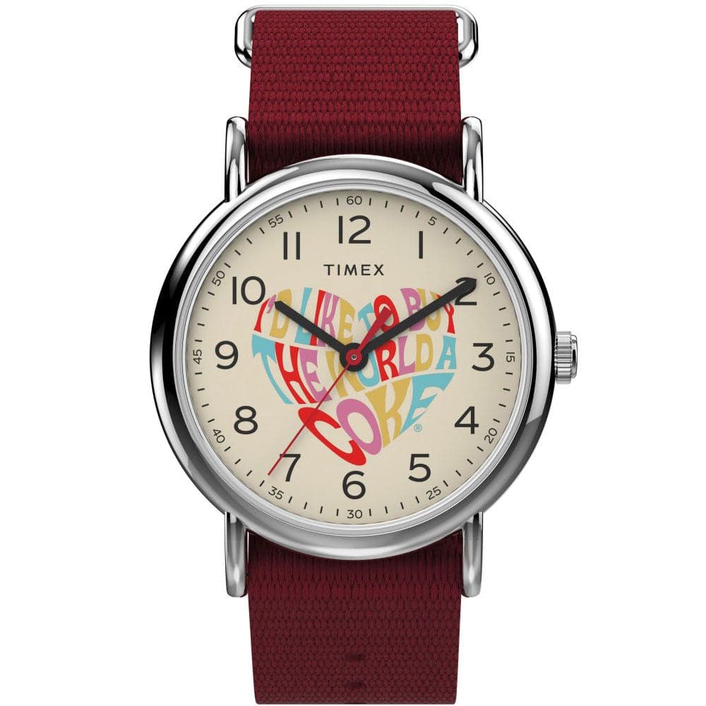 TIMEX COCA COLA TW2V29900 RED STRAP UNISEX S WATCH