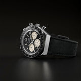 Timex Q Chronograph Black Dial And Leather Strap Men Watch TW2V42700