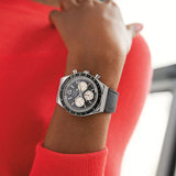 Timex Q Chronograph Black Dial And Leather Strap Men Watch TW2V42700