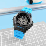 CASIO SPORTY W-219H-2A2VDF-P DIGITAL BLUE RESIN MEN WATCH
