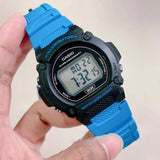 CASIO SPORTY W-219H-2A2VDF-P DIGITAL BLUE RESIN MEN WATCH