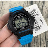CASIO SPORTY W-219H-2A2VDF-P DIGITAL BLUE RESIN MEN WATCH