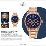 WULF LYCAN-X WF03.04M SWISS MECHANICAL BRACELET MEN'S WATCH - H2 Hub Watches