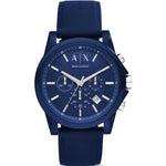 ARMANI EXCHANGE CHRONOGRAPH BLUE RESIN AX1327 MEN'S WATCH - H2 Hub Watches