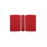 ZIPPO 233ZL RED MATTE W/ LOGO CLASSIS LIGHTER
