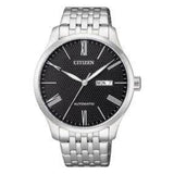 CITIZEN NH8350-59E BLACK DIAL STAINLESS STEEL MEN'S WATCH
