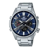 CASIO EDIFICE ECB-S100D-2ADF BLUE DIAL STAINLESS STEEL BRACELET STRAP MEN'S WATCH