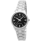 CASIO ENTICER LTP-V005D-1AUDF-P STAINLESS STEEL WOMEN WATCH