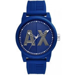 ARMANI EXCHANGE ANALOG QUARTZ BLUE SILICONE AX1454 MEN'S WATCH - H2 Hub Watches
