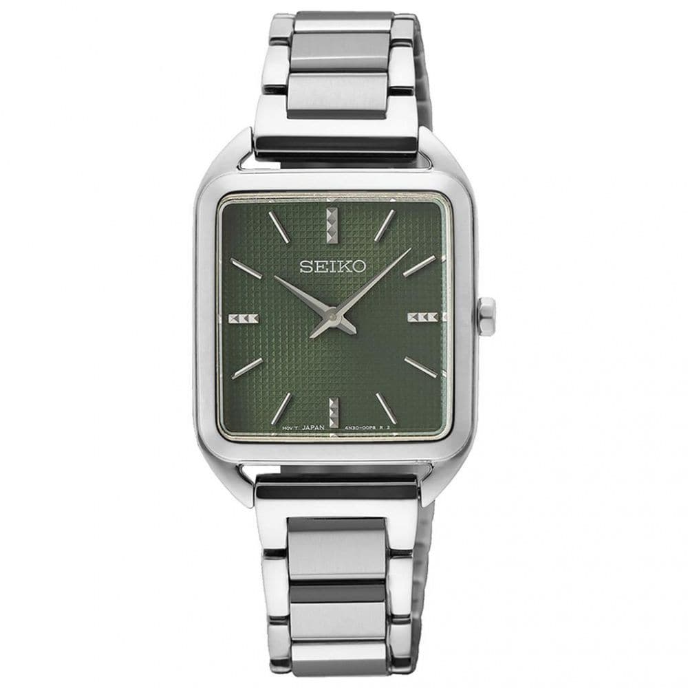 SEIKO SWR075P1 QUARTZ ANALOG GREEN DIAL STAINLESS STEEL WOMEN'S WATCH H2 Hub SEIKO SWR075P1 QUARTZ ANALOG GREEN DIAL STAINLESS STEEL WOMEN'S WATCH H2 Hub
