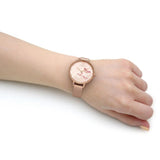 SARA MILLER ROSE GOLD STAINLESS STEEL MESH STRAP BUTTERFLY DIAL WOMEN'S WATCH SA4060