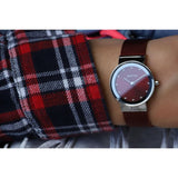 BERING 10126-303 RED MESH WOMEN'S WATCH