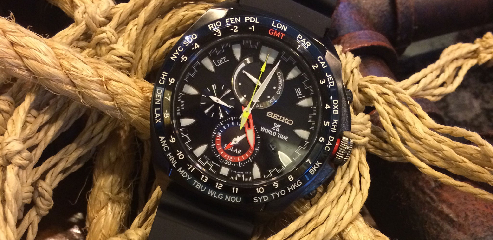 Watch Review: Seiko Solar Chronograph World Time (SSC551P1)