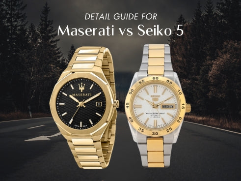 Detail guide for Maserati vs Seiko 5