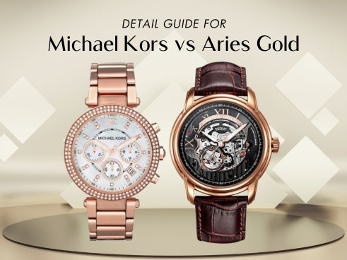Detail guide for Michael Kors vs Aries Gold