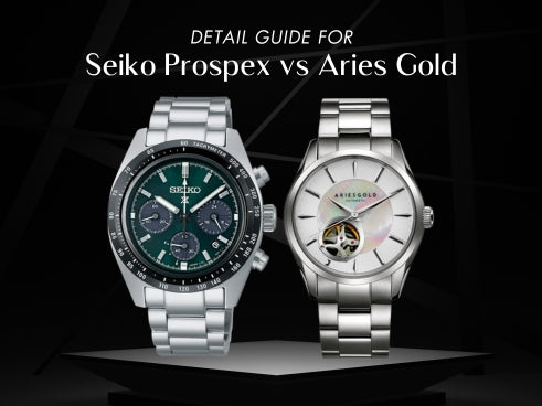 Detail guide for Seiko Prospex vs Aries Gold