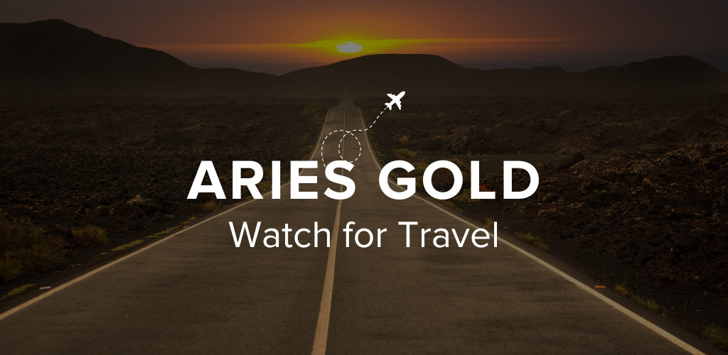 Aries Gold watch for travel