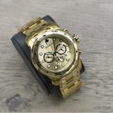 Invicta Pro Diver Gold Stainless Steel Strap Men's Watch - Chronograph | 0074