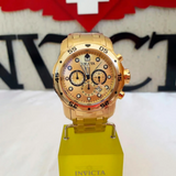 Invicta Pro Diver Gold Stainless Steel Strap Men's Watch - Chronograph | 0074