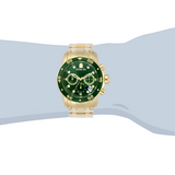 Invicta Pro Diver Green Dial Stainless Steel Strap Men's Watch - Chronograph | 0075