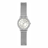 Guess Melody Dames Horloge Silver Tone Mesh Women's Watch GW0534L1