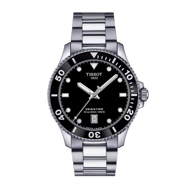 Tissot Seaster Silver Tone Stainless Steel Men's Watch T1204101105100