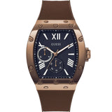 Guess Falcon Coffee Case Brown Silicone Men's Watch GW0568G1