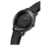 Guess Monarch Analog Black Dial Leather Strap Watch for Men GW0566G2