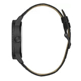 Guess Monarch Analog Black Dial Leather Strap Watch for Men GW0566G2