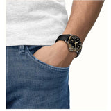 Tissot Seastar Black Dial Black Rubber Strap Men's Watch T1204102705100