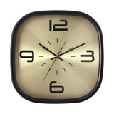 Mapple Leaf Oslo Square Silent Wall Clock – Smoke Black Model 1015