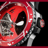 Fossil X Marvel Limited Edition Deadpool Automatic Watch LE1196SET