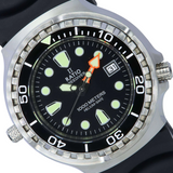Ratio Freediver Helium Safe Black Silicone Strap Men's Watch 1038EF102V